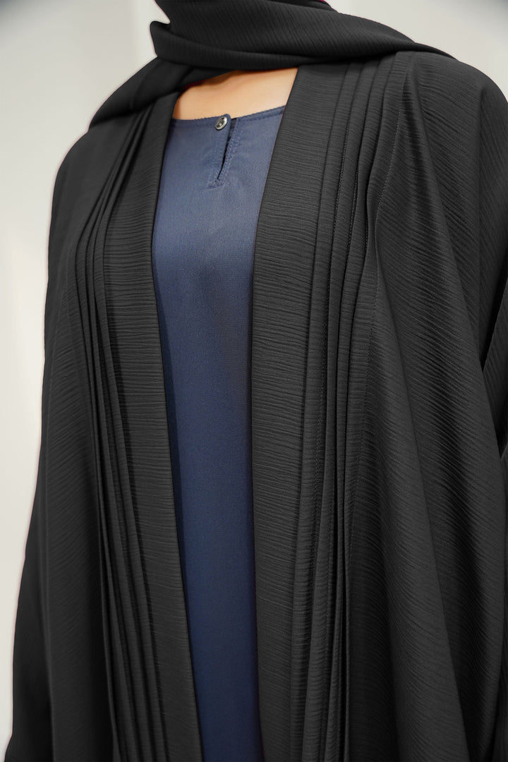 Divinely Crafted Abaya Casual Crepe 1 Piece Layl Abaya | Solid
