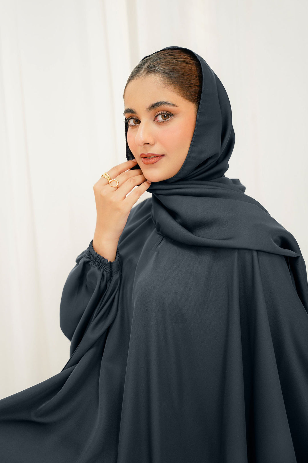 Divinely Crafted Abaya Casual Crepe 1 Piece Ehsas Abaya | Solid