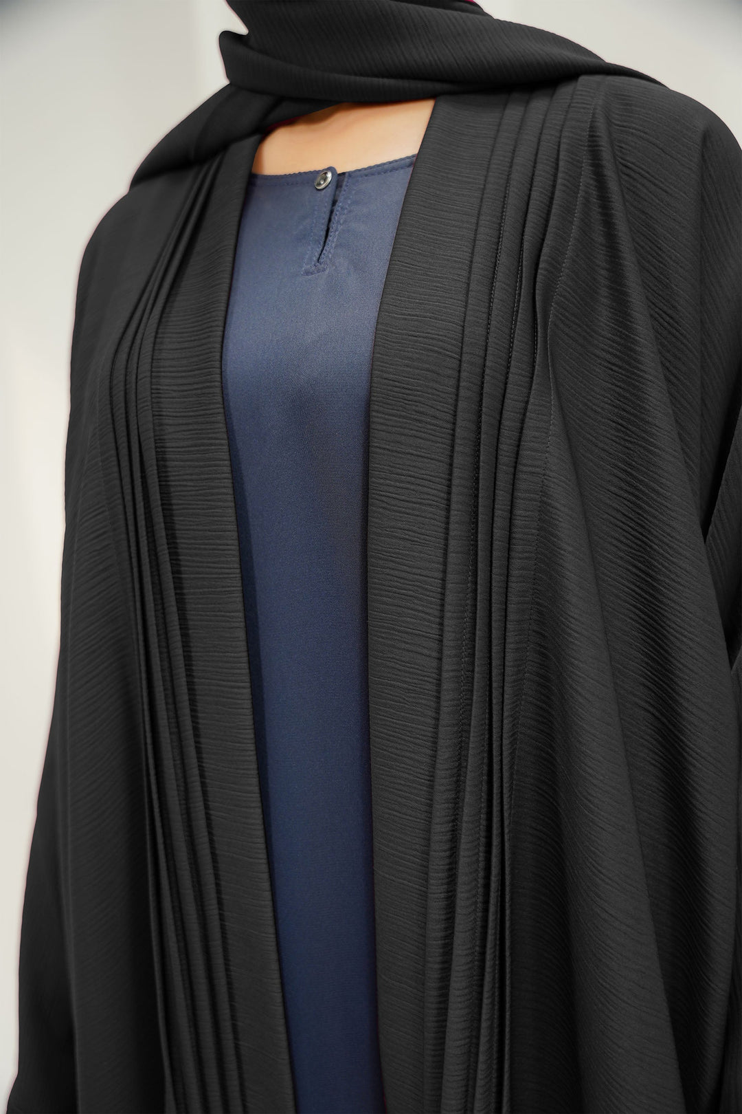 Divinely Crafted Abaya Casual Crepe 1 Piece Layl Abaya | Solid