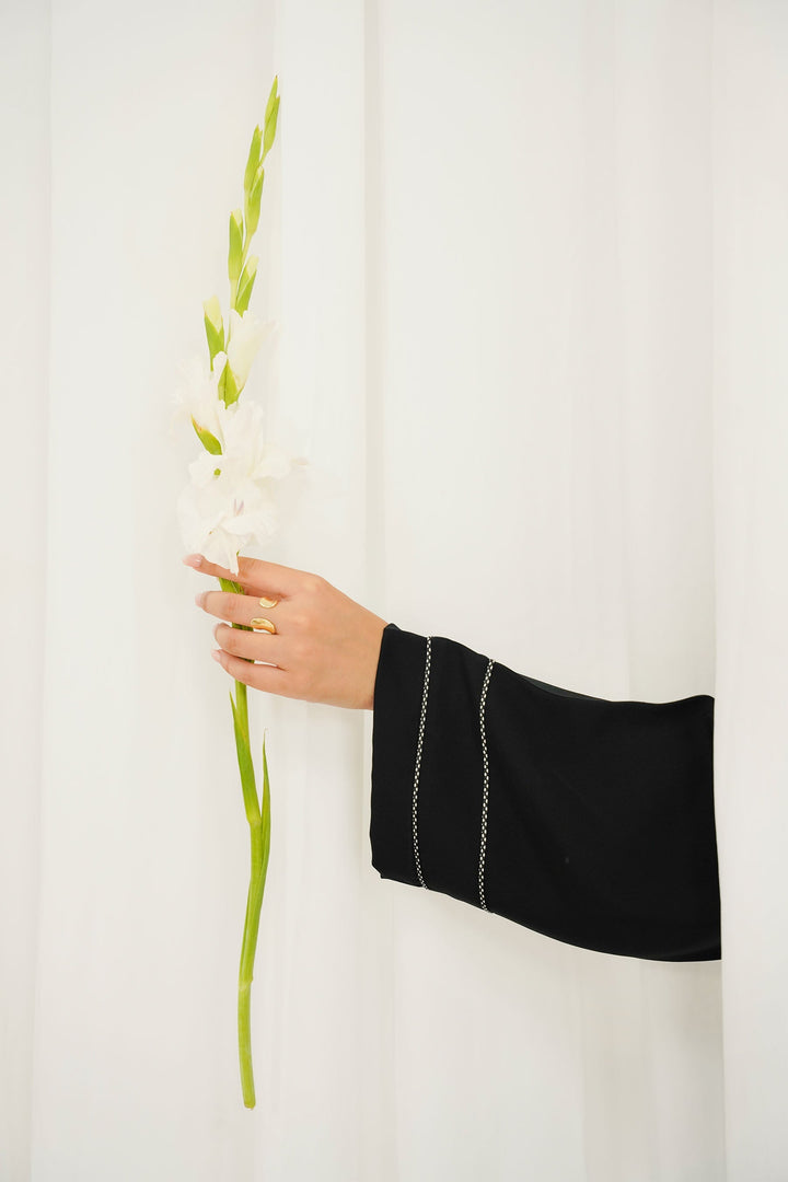 Divinely Crafted Abaya Casual Crepe 1 Piece Aria Abaya | Buttoned Up