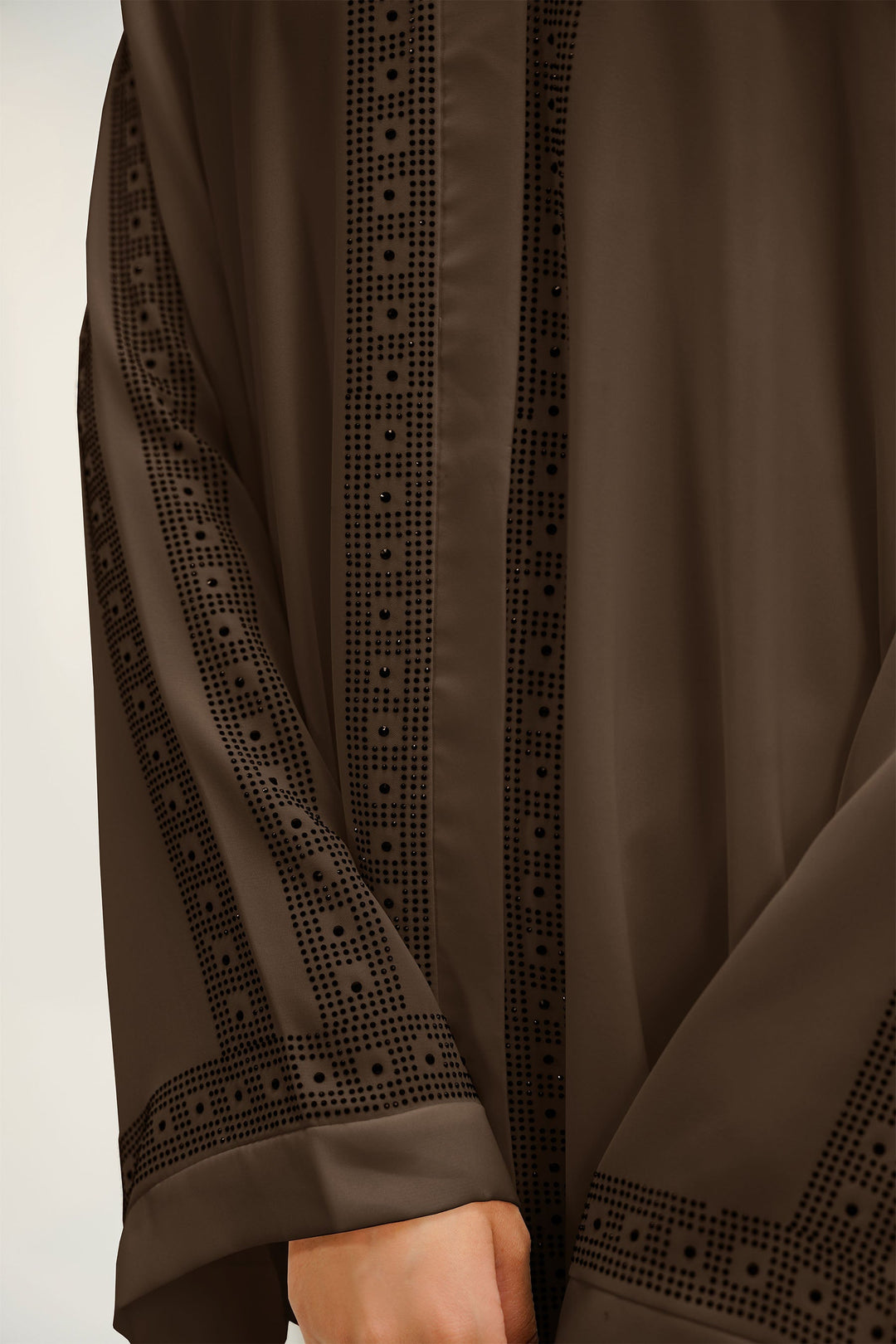 Divinely Crafted Abaya Casual Crepe 1 Piece Ramlah Abaya | Buttoned Up