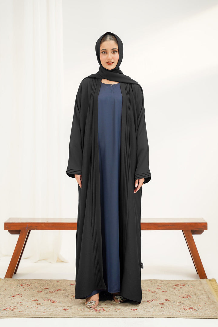 Divinely Crafted Abaya Casual Crepe 1 Piece Layl Abaya | Solid