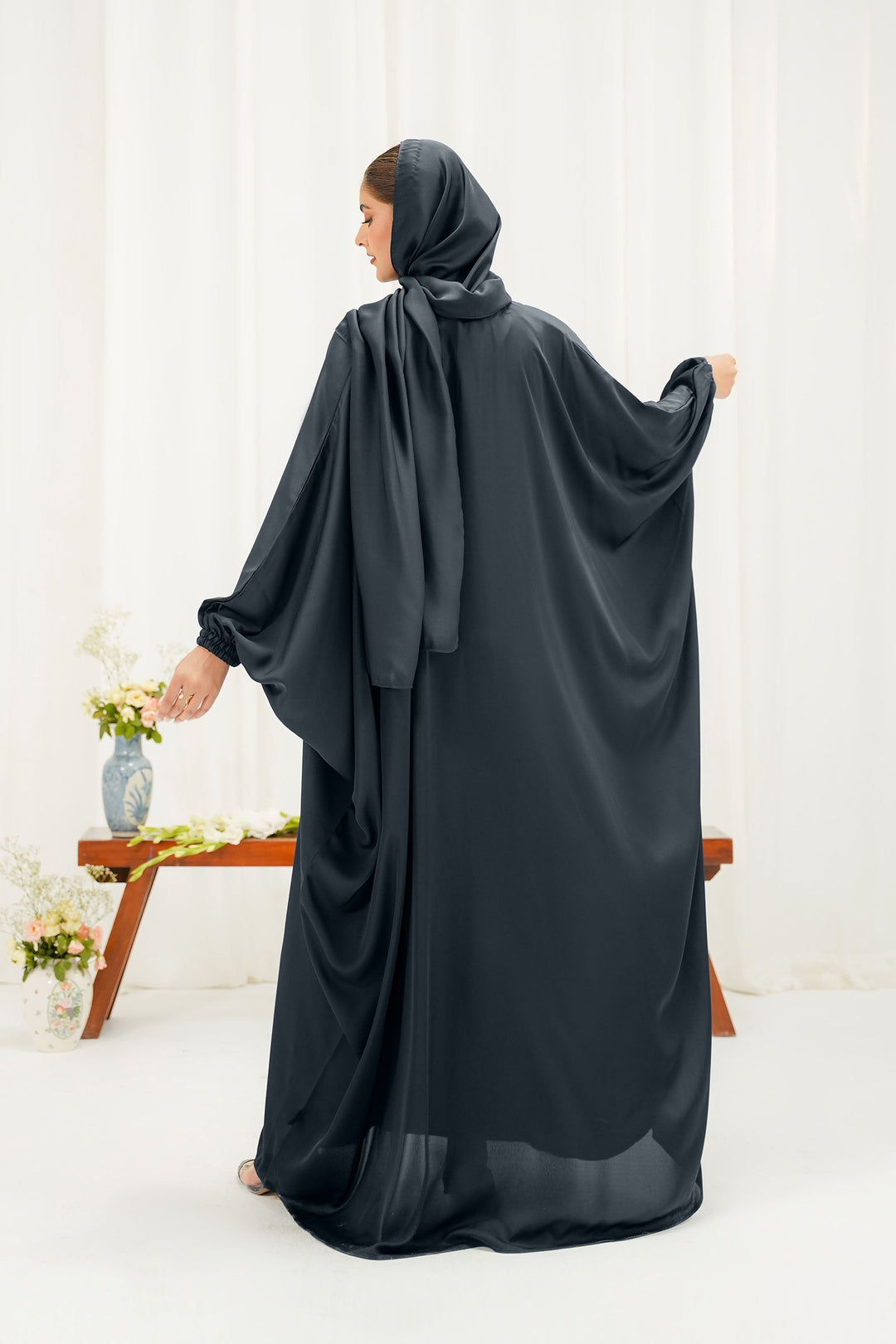 Divinely Crafted Abaya Casual Crepe 1 Piece Ehsas Abaya | Solid