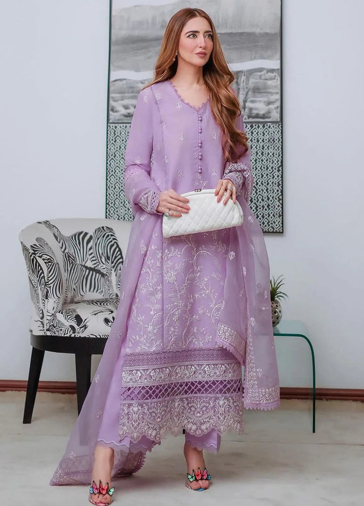 Kanwal Malik Pret Embroidered Lawn 3 Piece Suit Margot