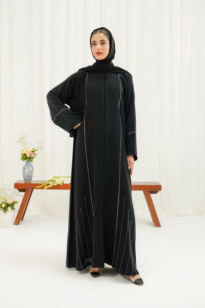 Divinely Crafted Abaya Casual Crepe 1 Piece Livia Abaya | Buttoned Up