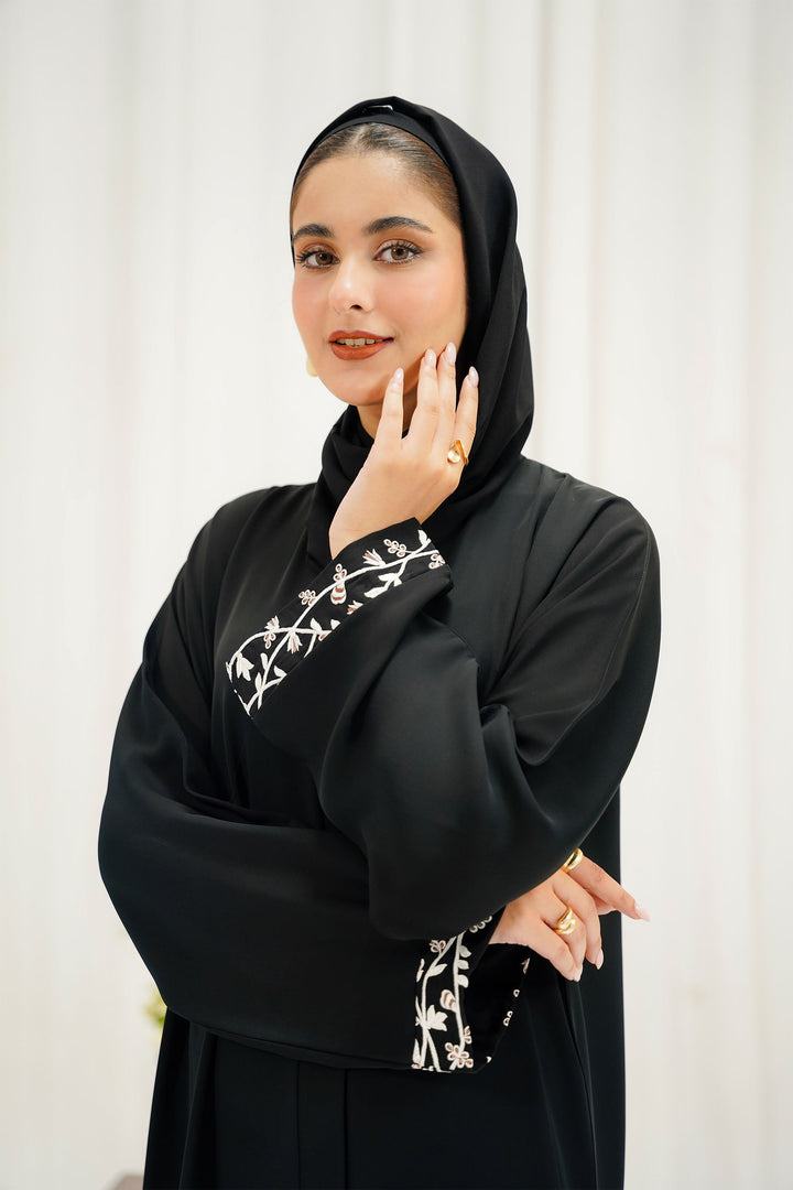 Divinely Crafted Abaya Casual Crepe 1 Piece Stella Abaya | Buttoned Up