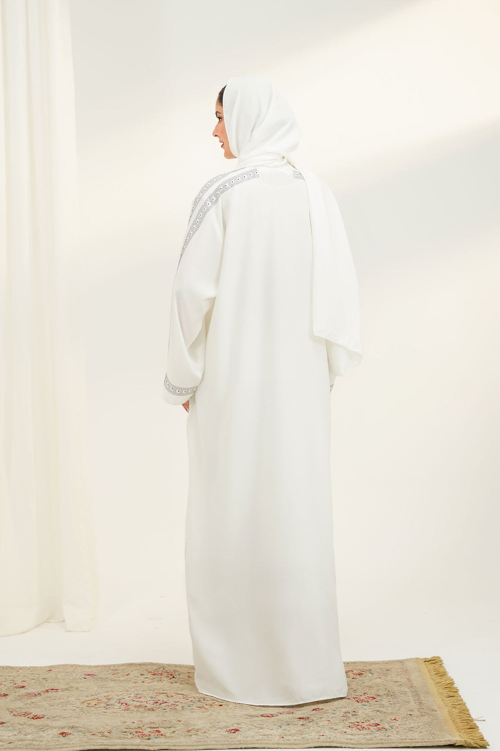 Divinely Crafted Abaya Casual Crepe 1 Piece Noor Abaya | Buttoned Up