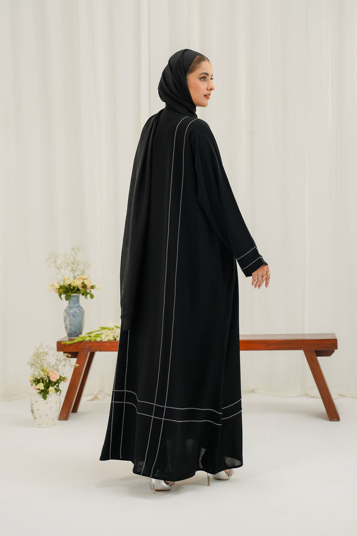 Divinely Crafted Abaya Casual Crepe 1 Piece Aria Abaya | Buttoned Up