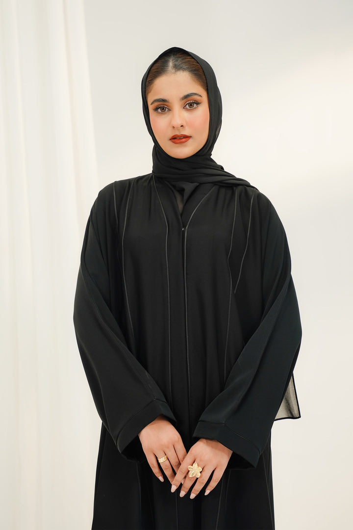 Divinely Crafted Abaya Casual Crepe 1 Piece Bella Abaya | Buttoned Up