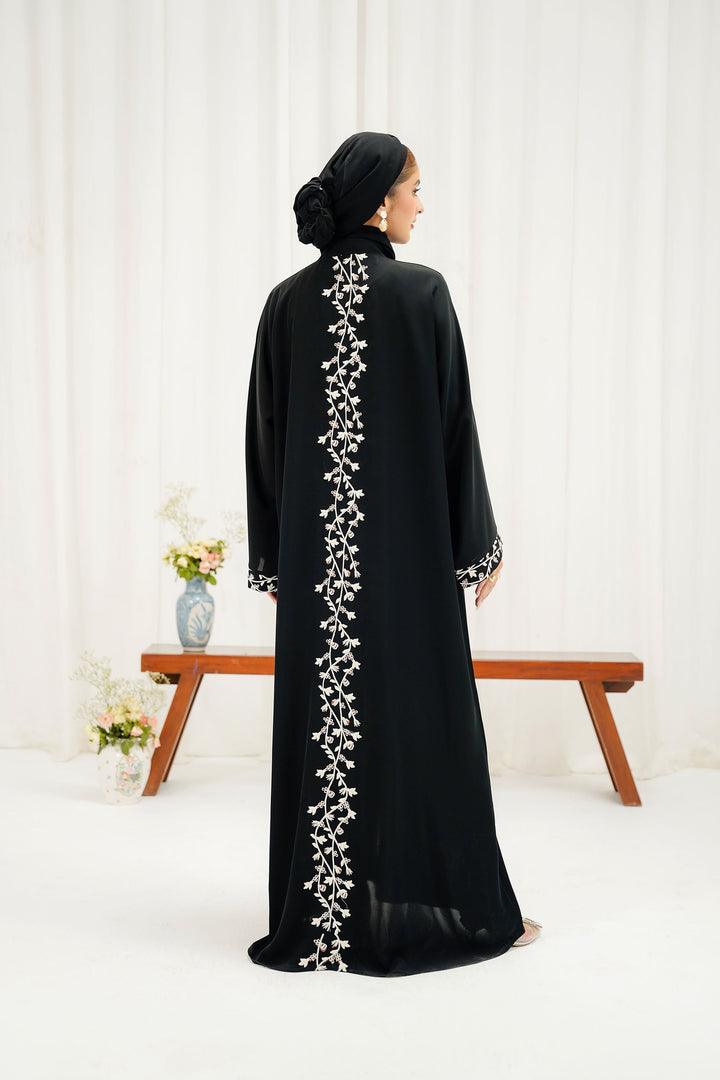 Divinely Crafted Abaya Casual Crepe 1 Piece Stella Abaya | Buttoned Up
