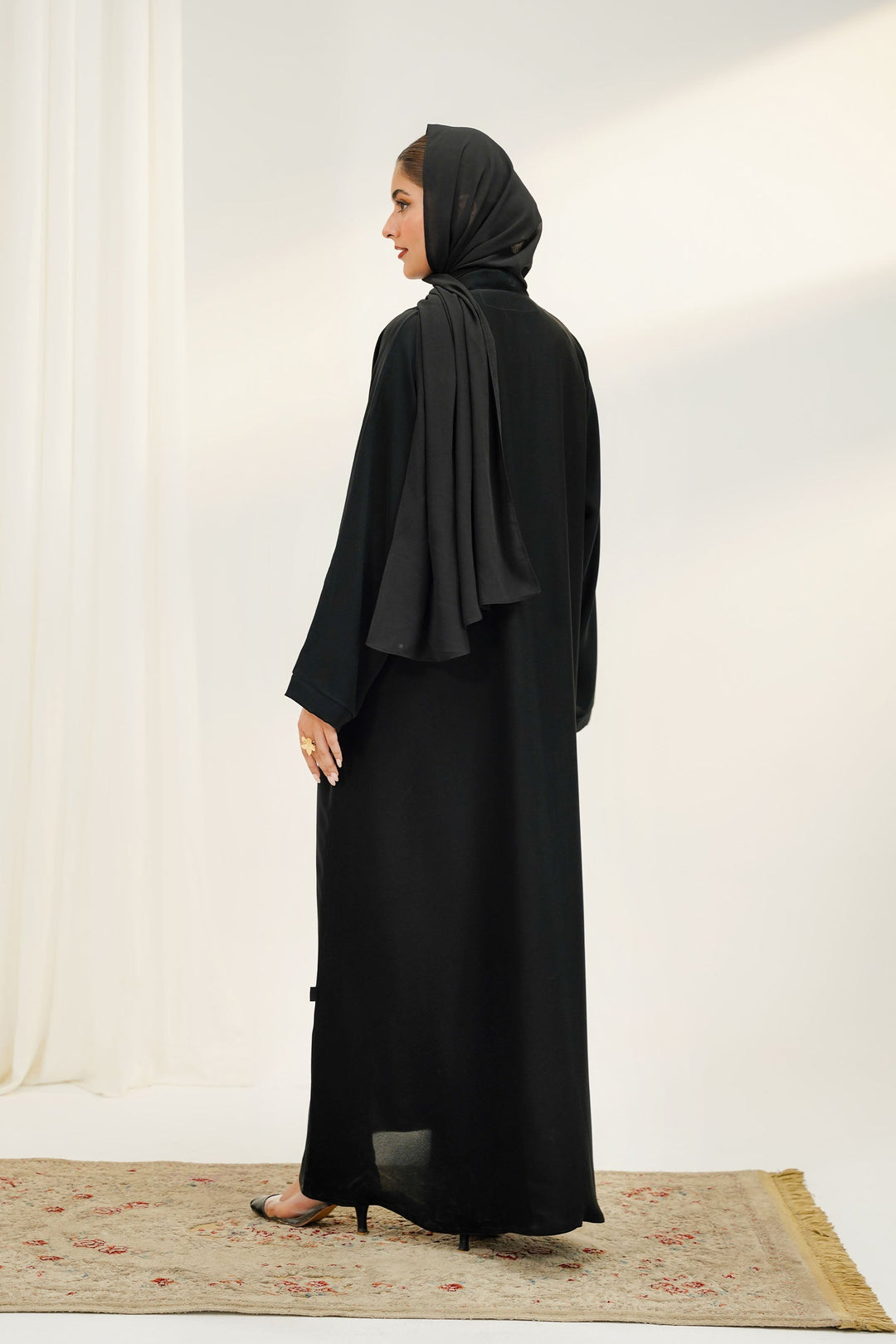 Divinely Crafted Abaya Casual Crepe 1 Piece Bella Abaya | Buttoned Up