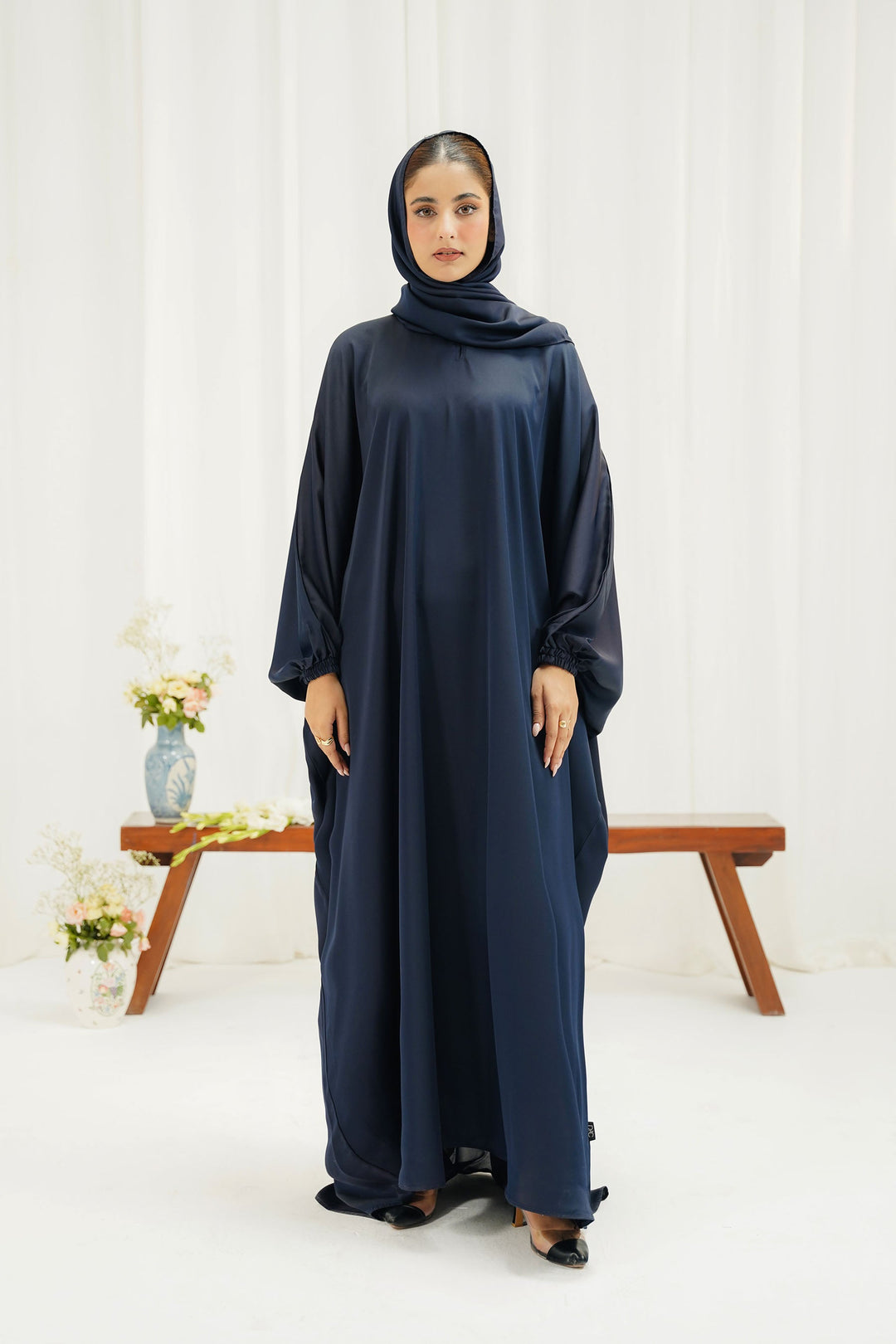 Divinely Crafted Abaya Casual Crepe 1 Piece Sahar Abaya | Solid