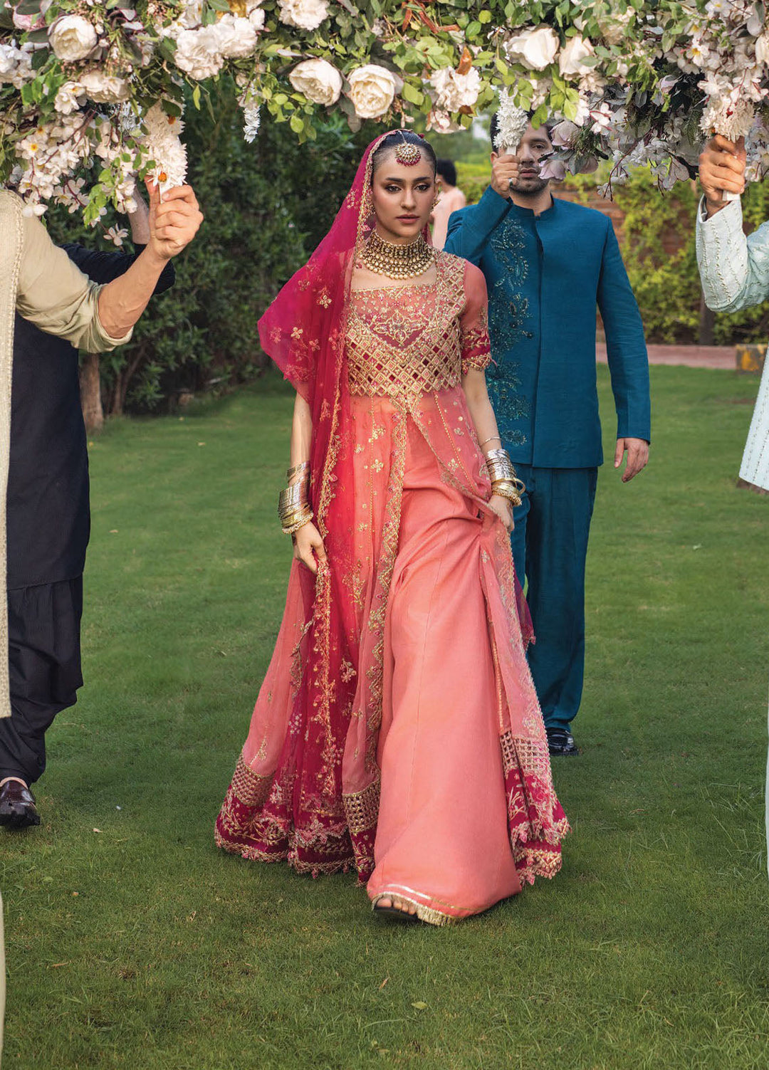 Rang Rasiya Embroidered Organza Suits Unstitched 3 Piece RR25WF D-03 Narmeen - Wedding Collections