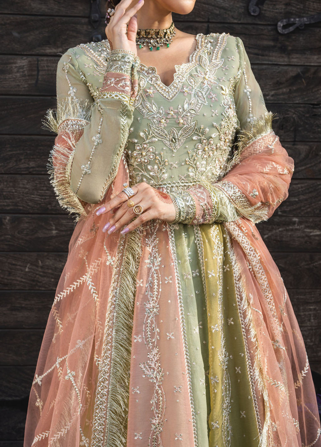 Rang Rasiya Embroidered Chiffon Suits Unstitched 3 Piece RR25WF D-02 Amil - Wedding Collections