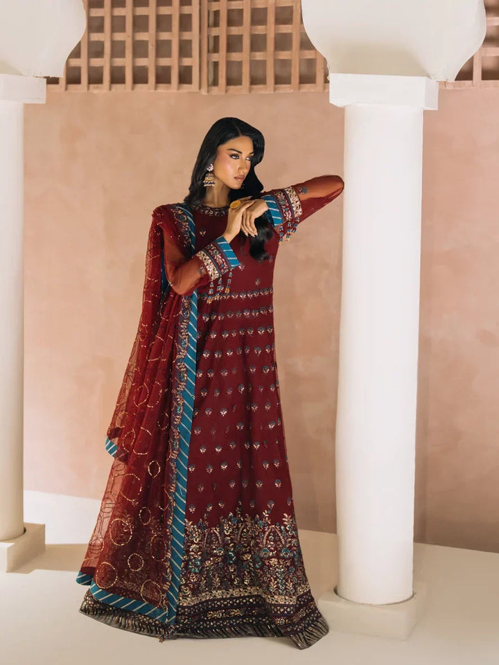 Salitex Unstitched Embroidered Chiffon 3 Piece Suit SUNS8CH523 Festive Collection