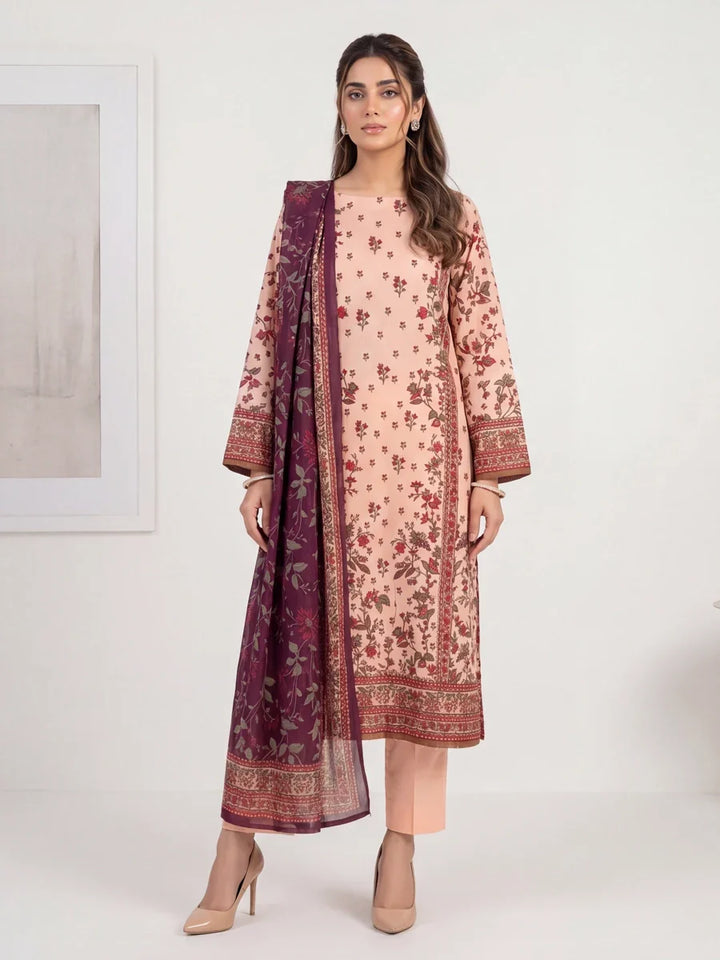 Salitex Unstitched Printed Lawn 3 Piece Suit SSW6U3P422 Summer Collection
