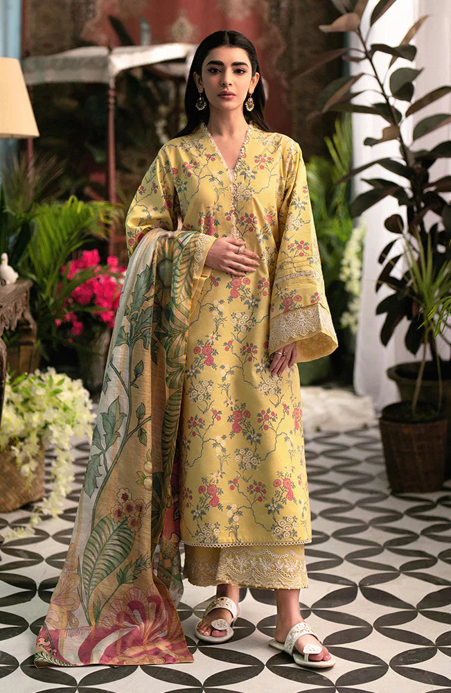 Afsanah by Seran Embroidered Lawn Suits Unstitched 3 Piece SRN24AF D-04 Nehan - Spring Summer Collection