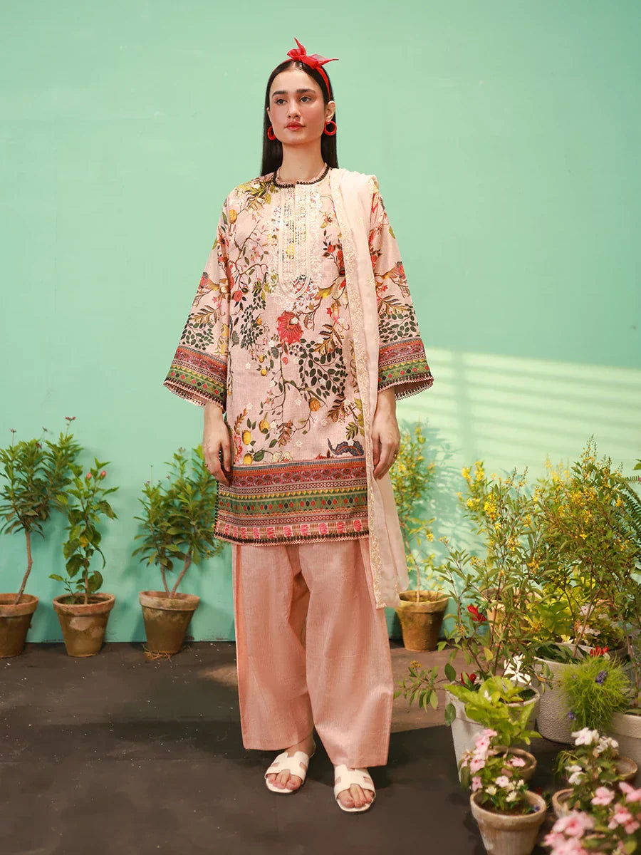 Salitex Women Embroidered Lawn 3 Piece Suit SUNS24AIZ016 - Summer Collection