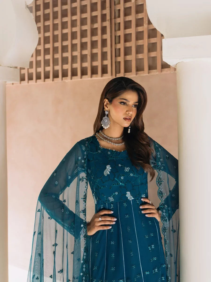 Salitex Unstitched Embroidered Chiffon 3 Piece Suit SUNS8CH524 Festive Collection