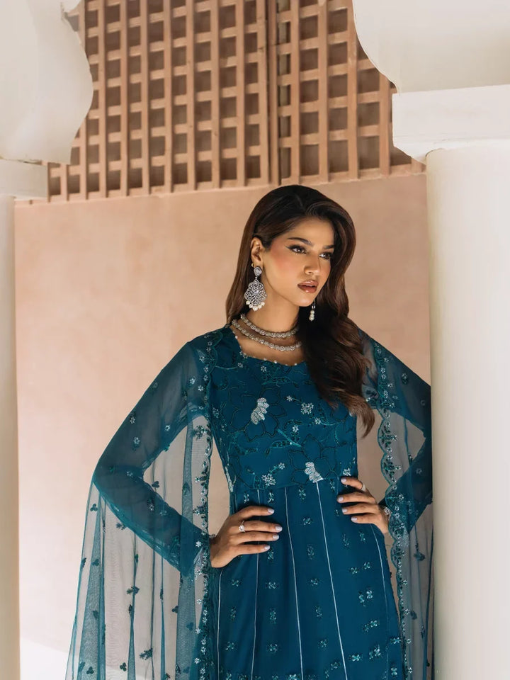 Salitex Unstitched Embroidered Chiffon 3 Piece Suit SUNS8CH524 Festive Collection