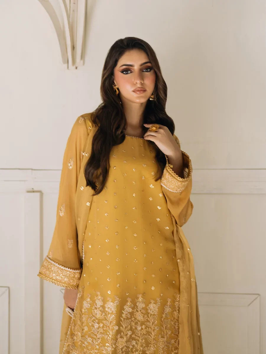 Salitex Unstitched Embroidered Chiffon 3 Piece Suit SUNS8CH518 Festive Collection