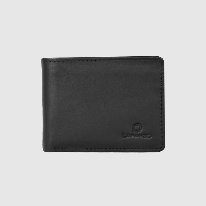 Lafanzo Unisex Leather LO Prime Fold Wallet Black - Accessories Collection