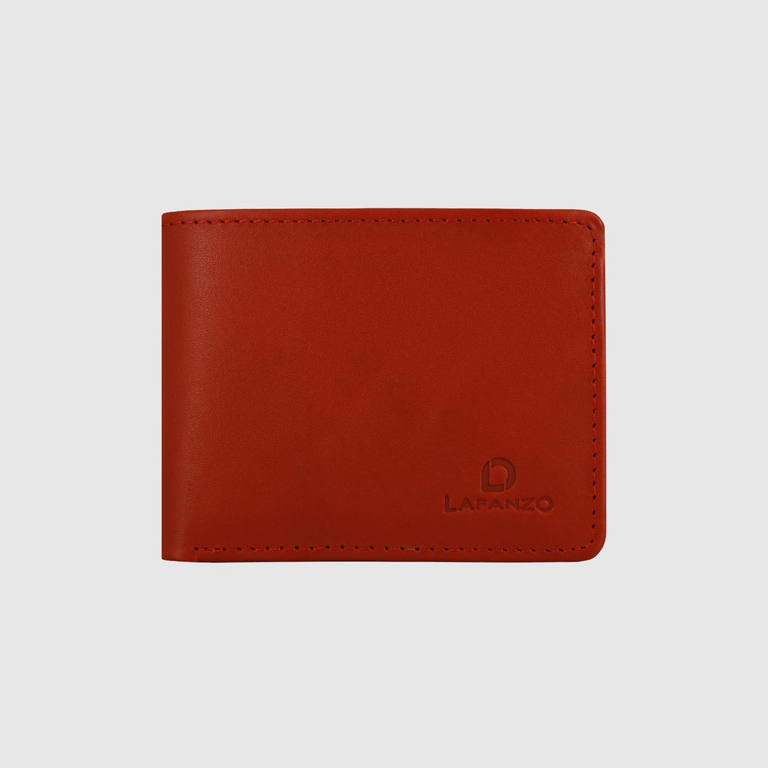 Lafanzo Unisex Leather LO Prime Fold Wallet Ruby Red - Accessories Collection