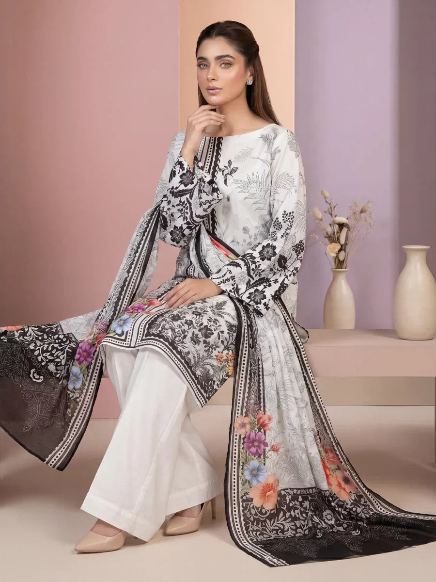 Salitex Women Unstitched Printed Lawn 3 Piece Suit SSW8U3P438 Casual Collection