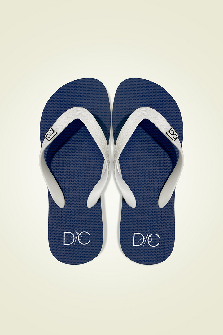 Divinely Crafted Women Flip Flops Navy Blue WFF-1225-NB - Summer Collection