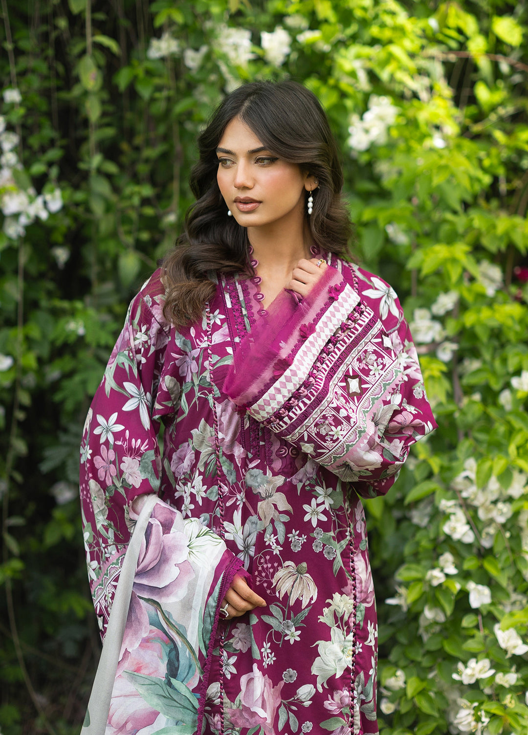 Bridgerton by Elaf Unstitched Printed Lawn 3 Piece Suit EL26ULB EPB-4B - Summer Collection