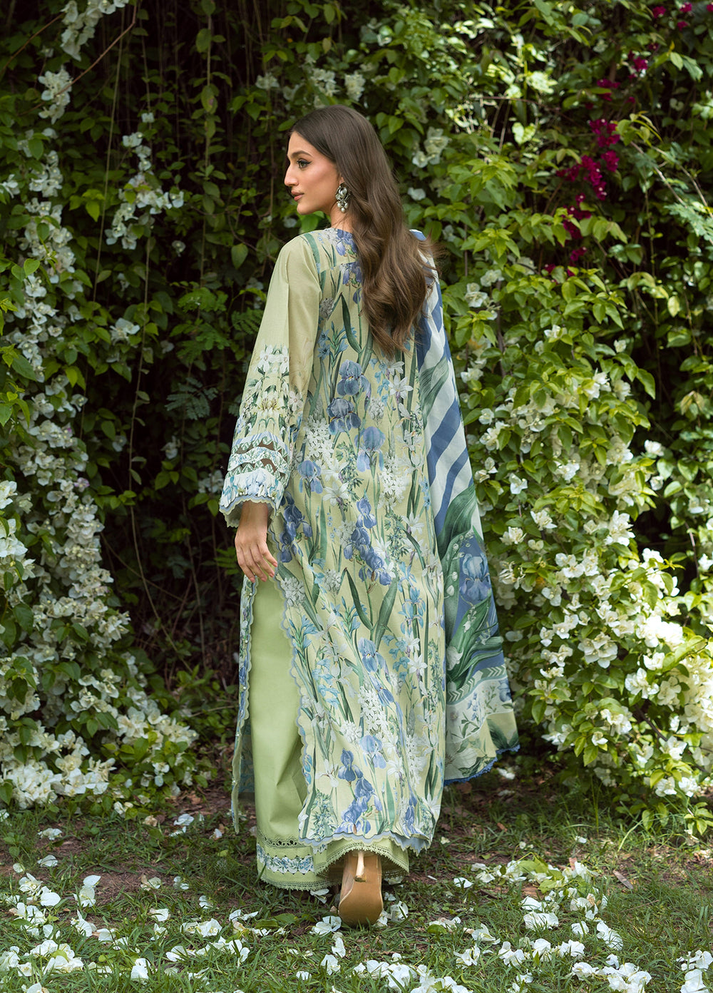 Bridgerton by Elaf Unstitched Printed Lawn 3 Piece Suit EL26ULB EPB-2A - Summer Collection