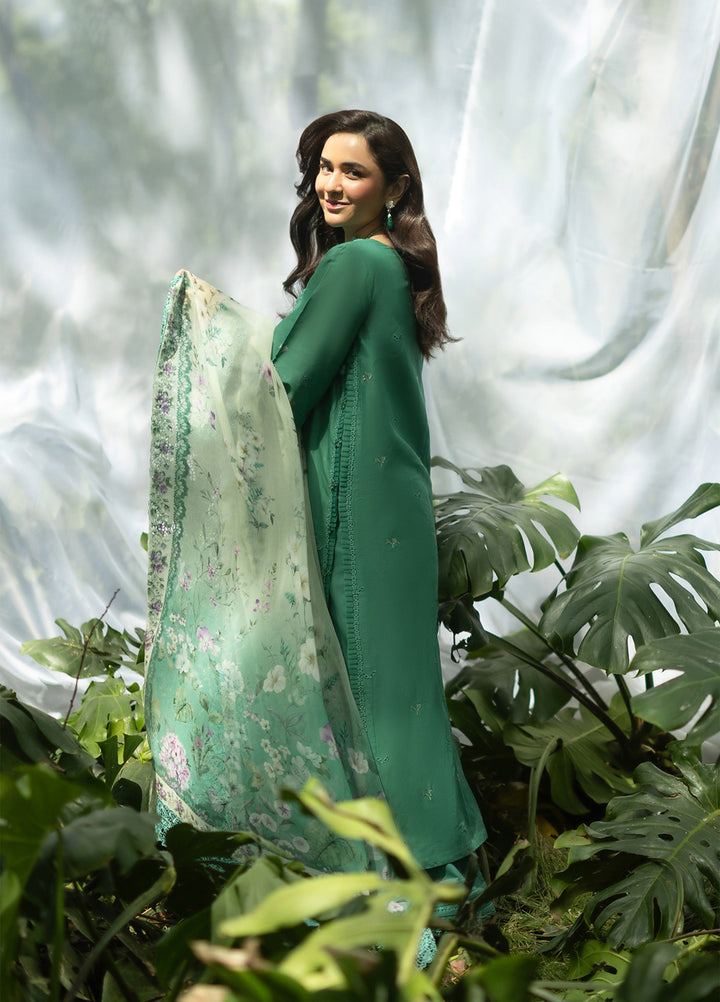 Elaf Premium Unstitched Embroidered Lawn 3 Piece Suit EL26ULF Lover Eden ELQ-2A - Festive Collection