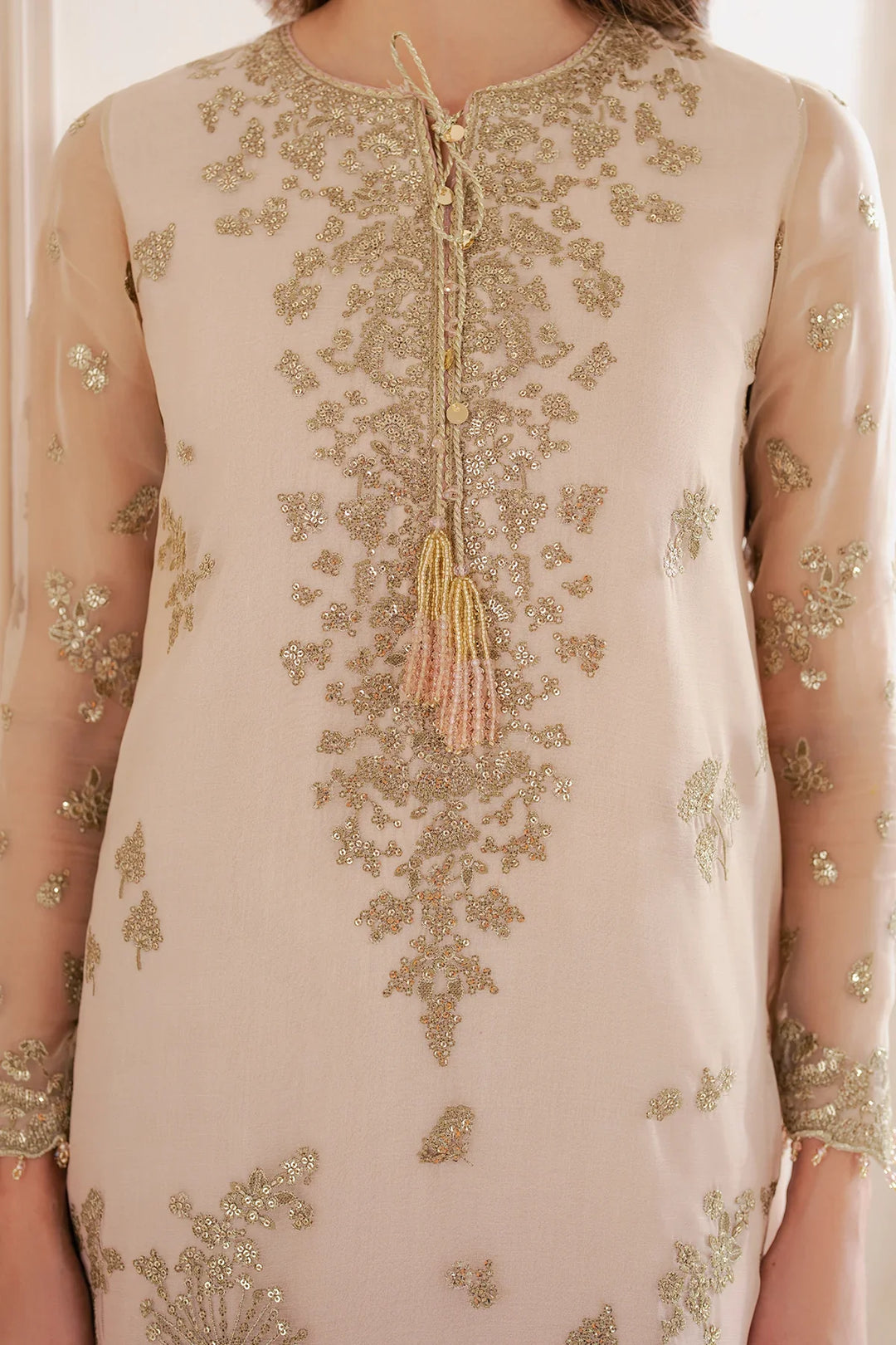 Jazmin Unstitched Chiffon Embroidered Suits 3 Piece JZ25CF JZ-UC-D3067 - Festive Collection