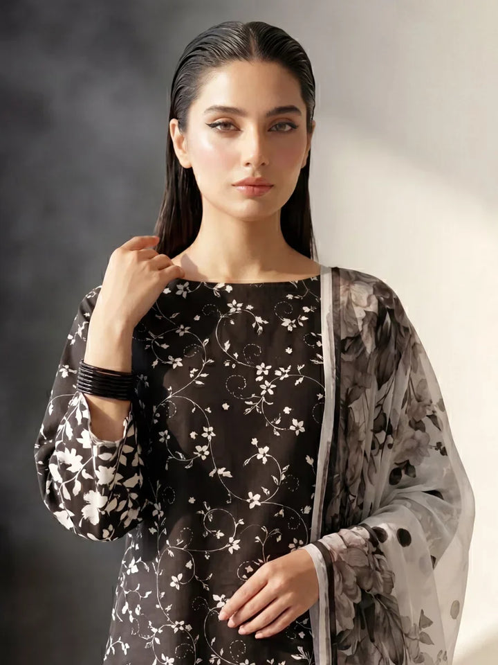 Salitex Unstitched Printed Lawn Silk 3 Piece Suit SUNS7ASI416 Casual Collection