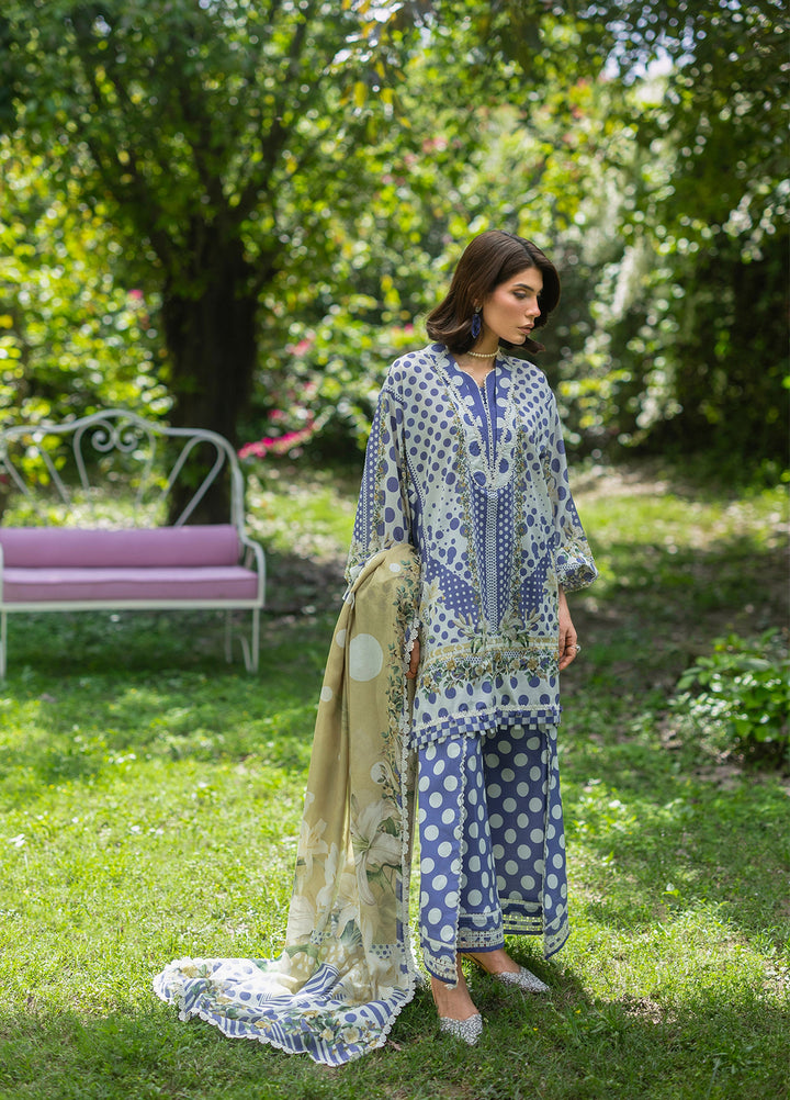 Bridgerton by Elaf Unstitched Printed Lawn 3 Piece Suit EL26ULB EPB-5A - Summer Collection