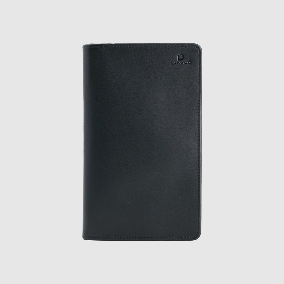 Lafanzo Unisex Leather Montclair Travel Wallet Black - Accessories Collection