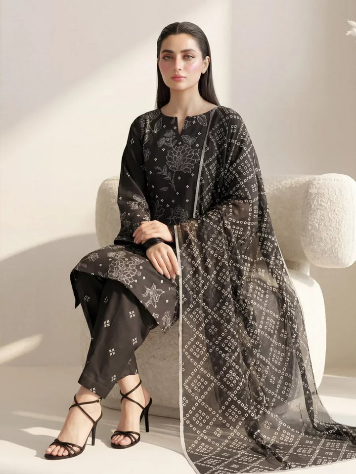 Salitex Unstitched Printed Lawn Silk 3 Piece Suit SUNS7ASI415 Casual Collection