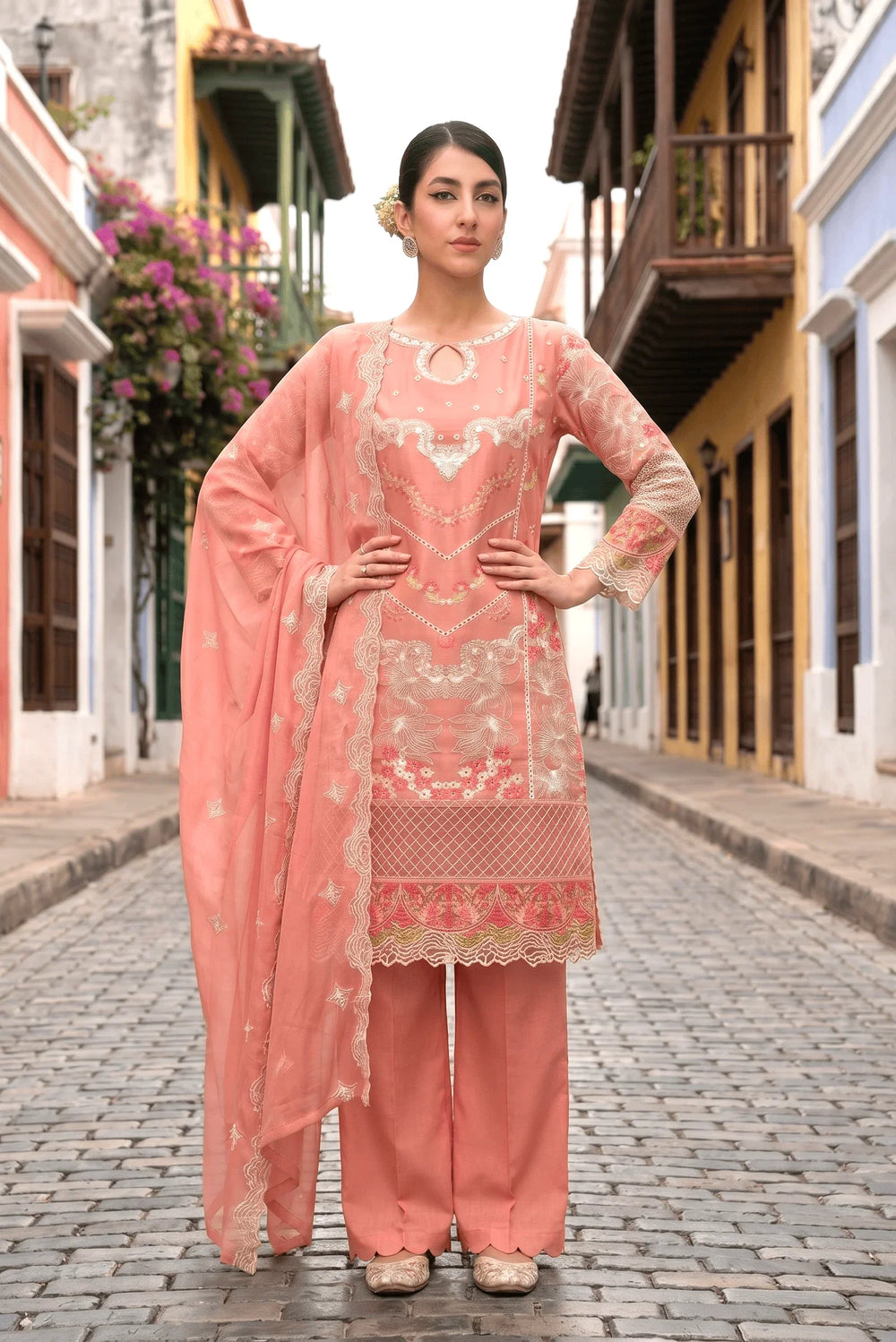 Celestia Luxe by Maherposh RTW Chikankari Lawn 3 Piece Suit Bluse Mirage SS-202 Casual Collection