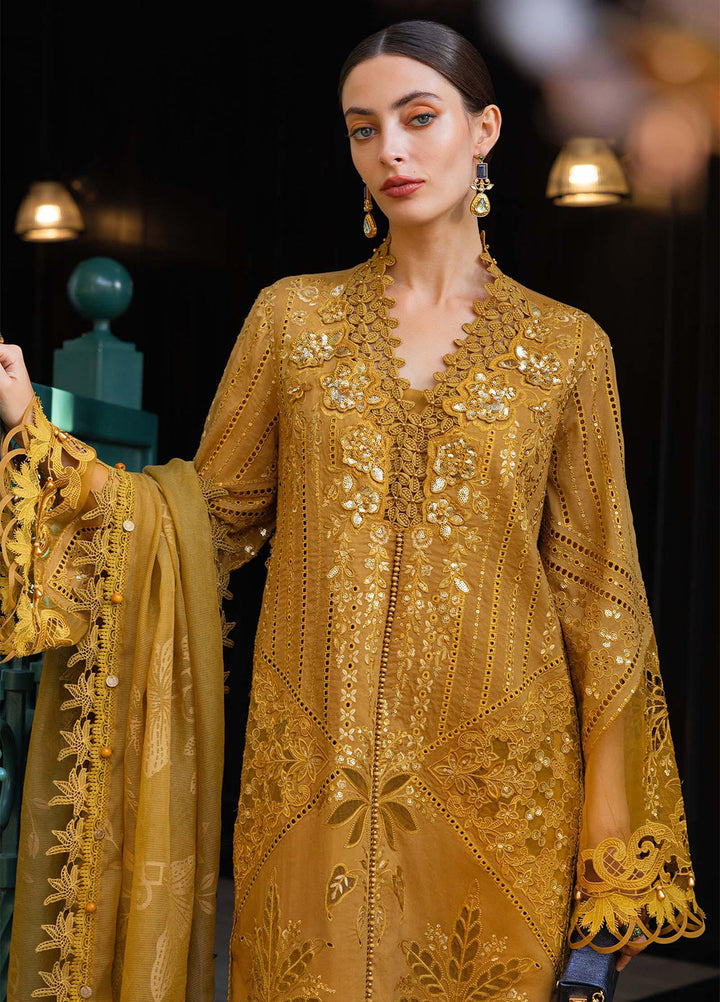 Maria B Unstitched Embroidered Lawn 3 Piece Suit MB26ULE D7 - Eid Collection