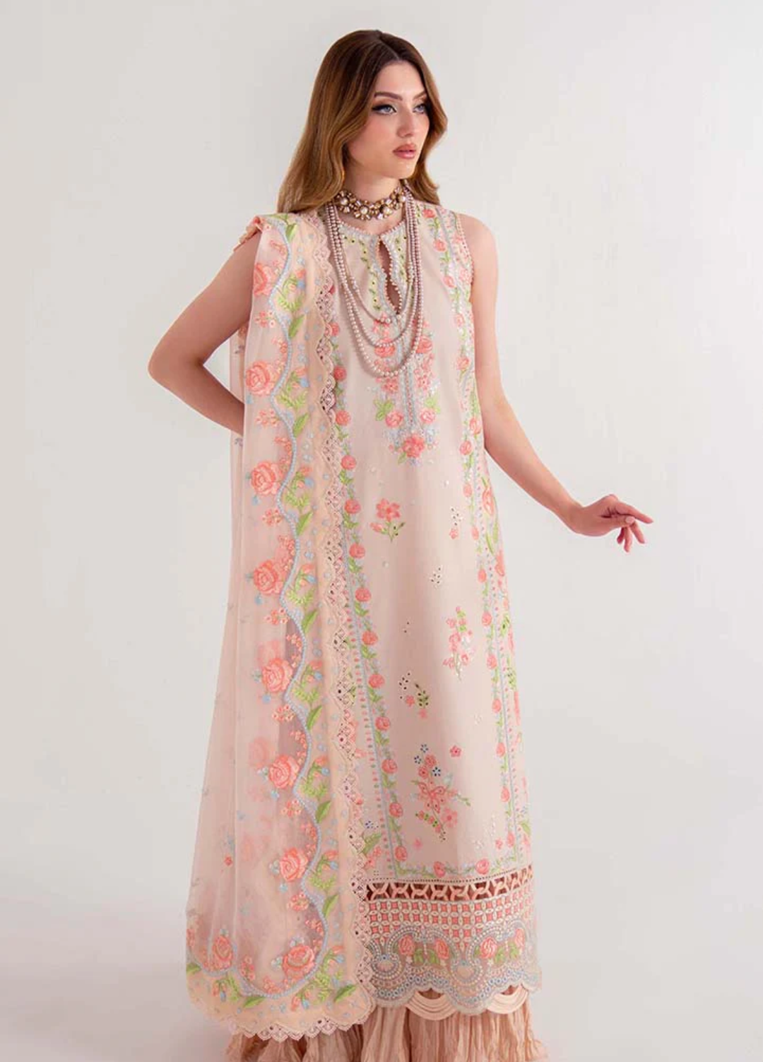 Sable Vogue Unstitched Embroidered Lawn 3 Piece Suit SV26UL SL-03-25-V2 - Summer Collection