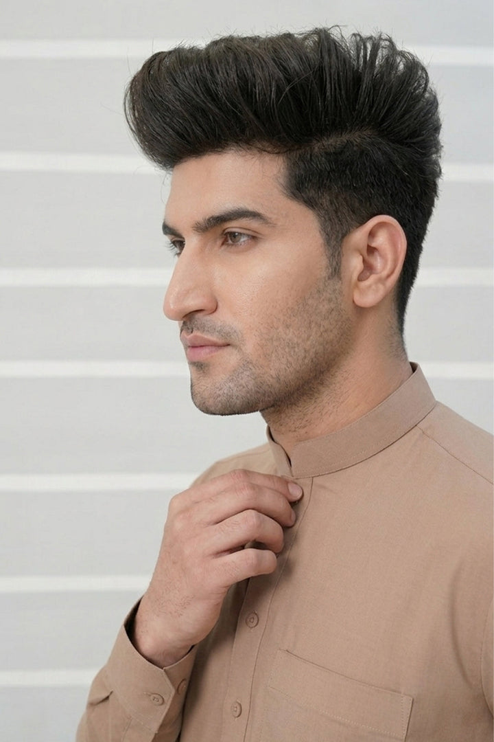 Royal Arabic Jubba by Edge Republic Mens RTW Solids Cotton Viscose 2 Piece Suit JB 030 Festive Collection