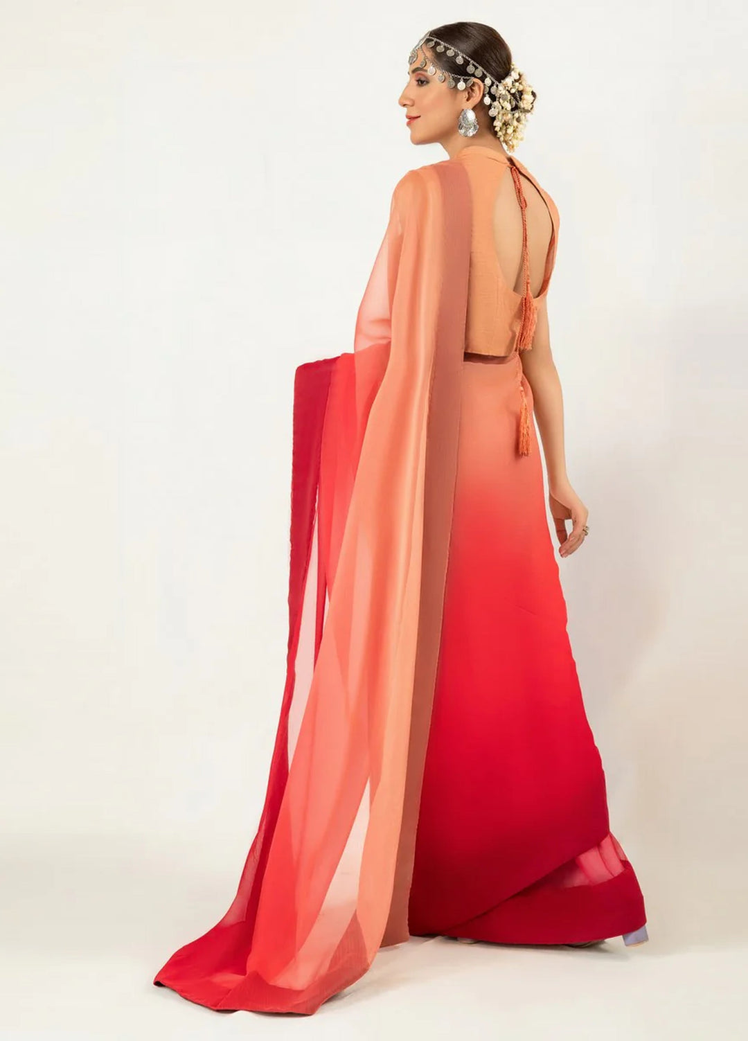 Imran Aftab RTW Printed Chiffon Saree Suit IASC 14 - Festive Collection