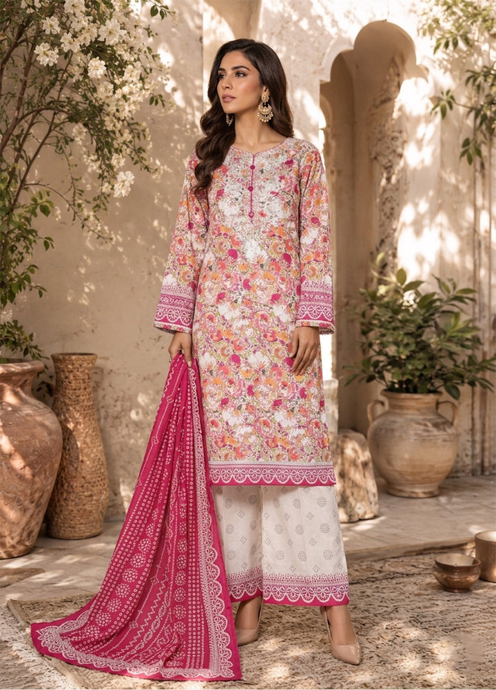 Daily Wear by HZ Textiles RTW Embroidered Lawn 3 Piece Suit HZ26PDW CPE-3P-046 - Casual Collection