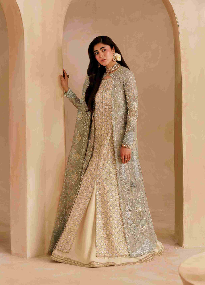 Sardinia Brides Unstitched Hand work Organza 3 Piece Suit SR26UB Elysia 1804 - Wedding Collection