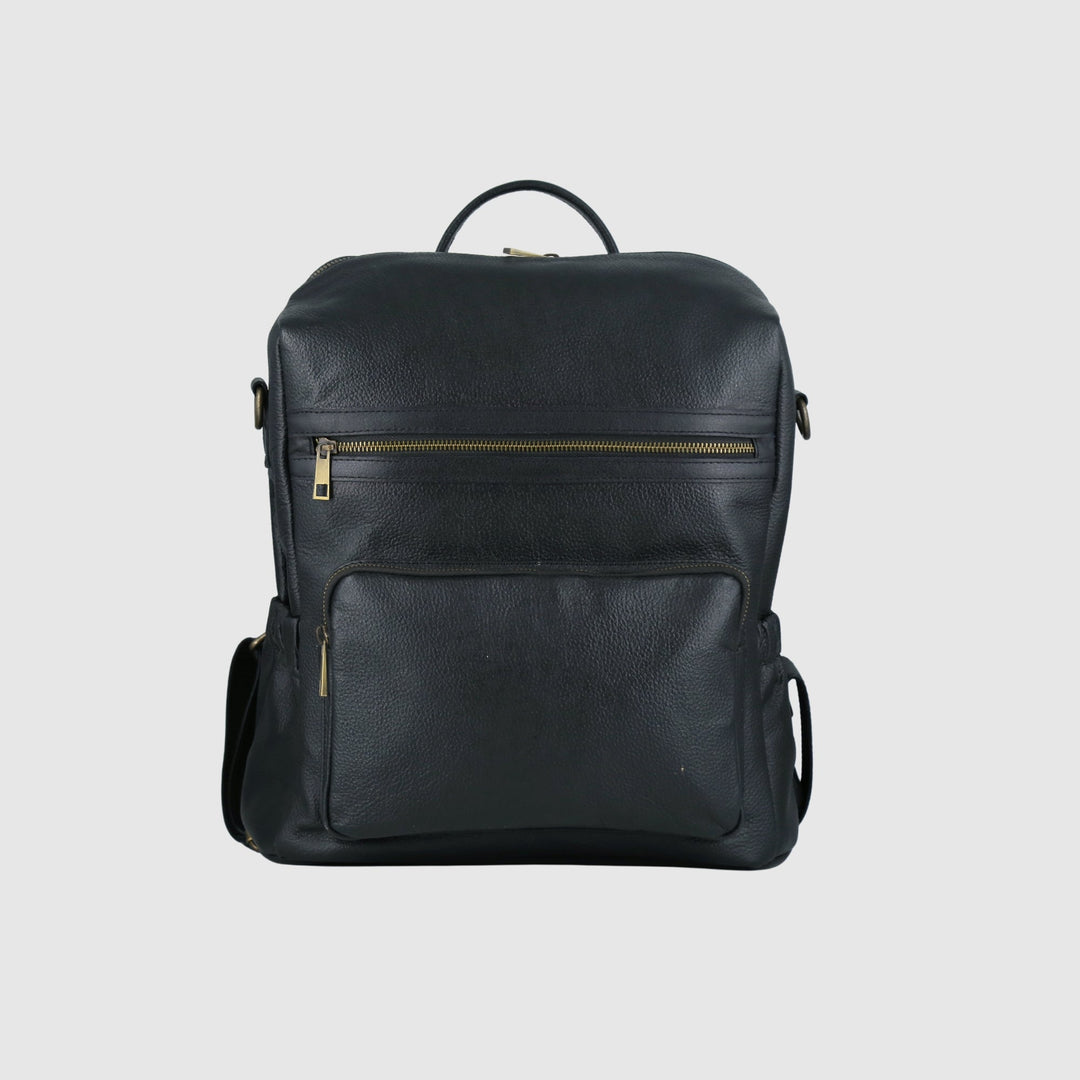 Lafanzo Unisex Leather Lunara Ladies Backpack Black - Accessories Collection