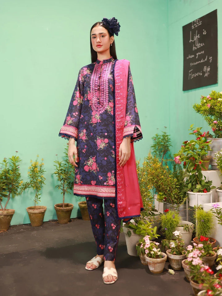 Salitex Women Embroidered Lawn 3 Piece Suit SUNS24AIZ014 - Summer Collection