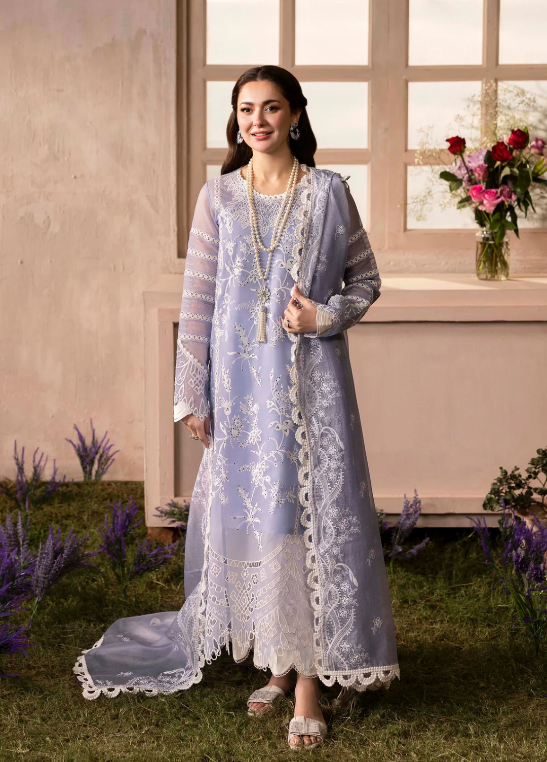 Sable Vogue Unstitched Embroidered Organza 3 Piece Suit SV26UL SL-04-25 - Summer Collection