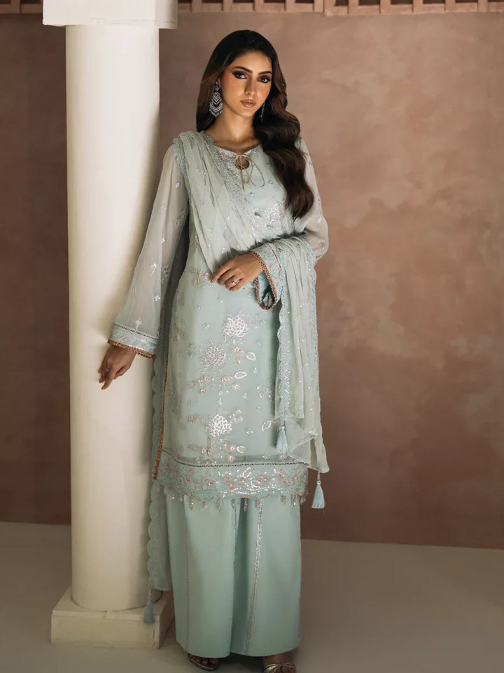 Salitex Unstitched Embroidered Chiffon 3 Piece Suit SUNS8CH516 Festive Collection