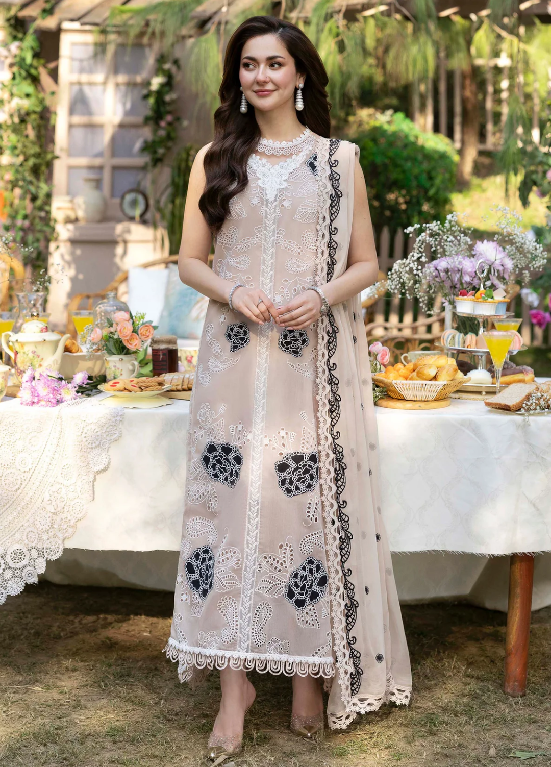 Sable Vogue Unstitched Embroidered Swiss voile 3 Piece Suit SV26UL SL-01-25 - Summer Collection