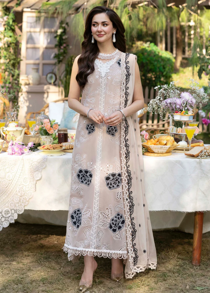 Sable Vogue Unstitched Embroidered Swiss voile 3 Piece Suit SV26UL SL-01-25 - Summer Collection